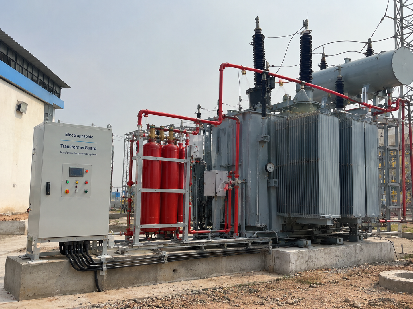 Transformer fire protection workflow